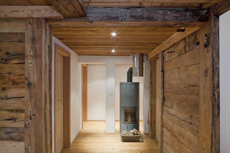 Umbau Stall bzw. Wohnhaus im Goms - Kachelofen