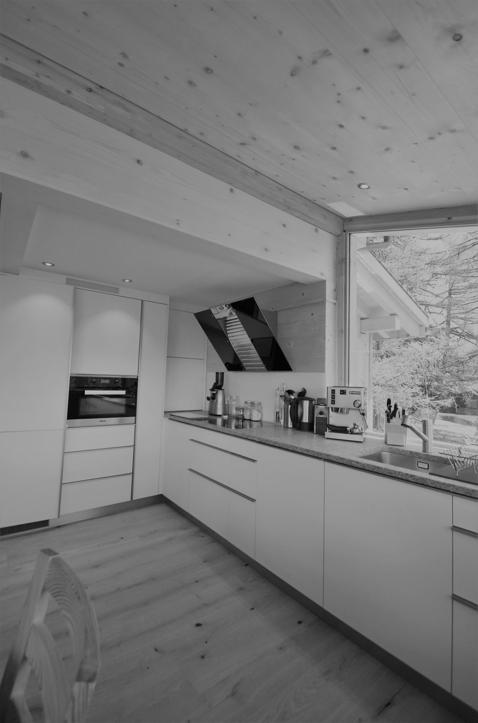 Umbau Stall bzw. Wohnhaus im Goms - Küche