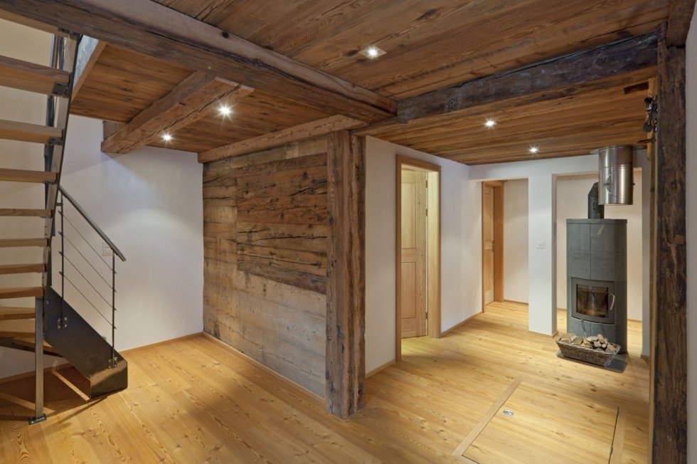 Umbau Stall bzw. Wohnhaus im Goms - Kachelofen