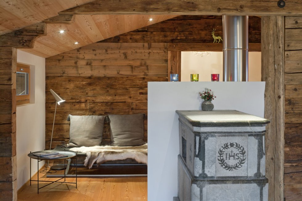 Umbau Stall bzw. Wohnhaus im Goms - Wohnbereich