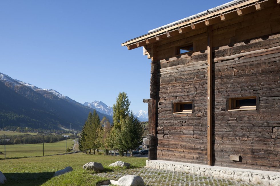 Umbau Stall bzw. Wohnhaus im Goms - Aussenansicht 