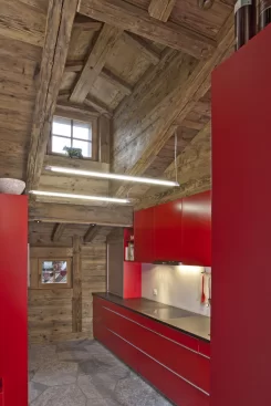 Umbau Stall bzw. Wohnhaus im Goms - Küche