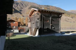 Umbau Stall bzw. Wohnhaus im Goms - Stall Ausenansicht 