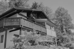 Umbau Stall bzw. Wohnhaus im Goms - Aussenansicht 
