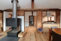 Umbau Stall bzw. Wohnhaus im Goms - Wohnbereich