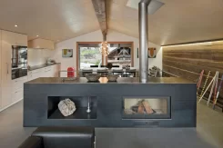 Umbau Stall bzw. Wohnhaus im Goms - Kachelofen